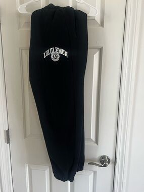lululemon Black Logo Joggers size L